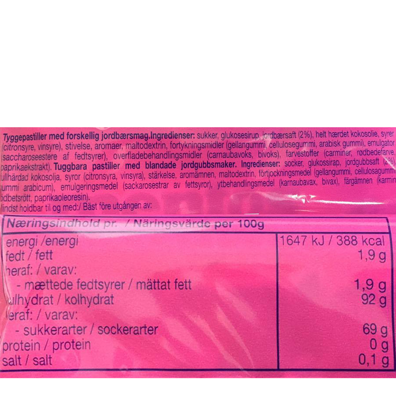 Mentos "Strawberry Mix" 3 x 37,5g - 42% rabatt