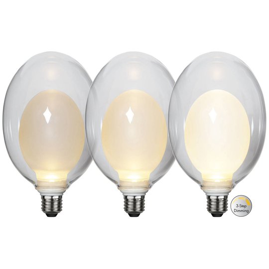 LED-lamppu Space E27 3,5W D120, opaali, 3-step dim