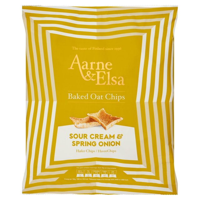 Aarne & Elsa Baked Oat Chips Sour Cream & Spring Onion