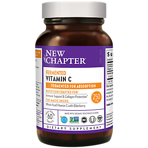 Fermented Vitamin C - 250 MG + Whole-Food Herbs for Better Absorption (60 Vegan Tablets)