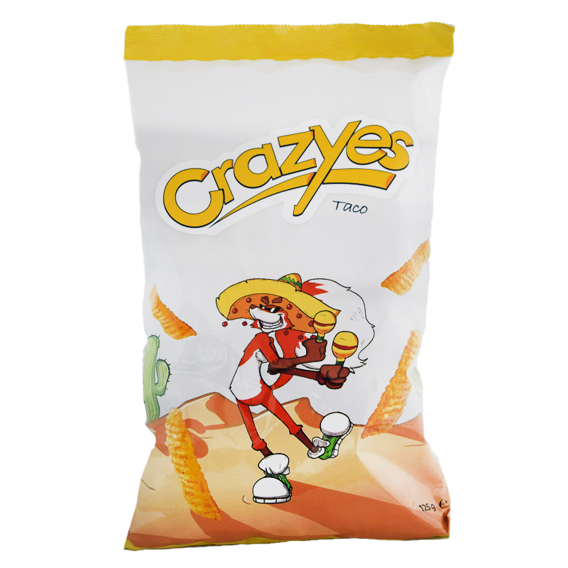 Majschips "Crazyes" Taco 125g - 25% rabatt