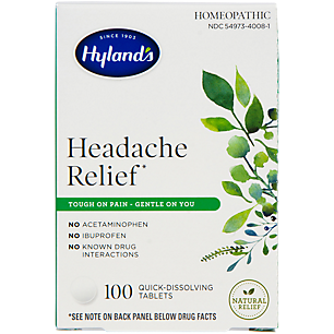 Homeopathic Headache Relief Tablets (100 Quick Dissolving Tabs)