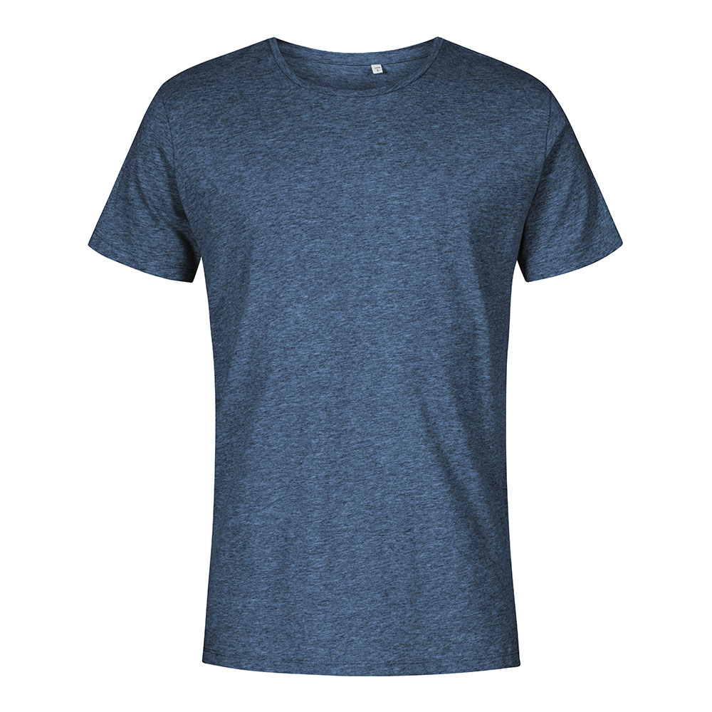 X.O Rundhals T-Shirt Plus Size Herren, Marineblau-Melange, XXXL