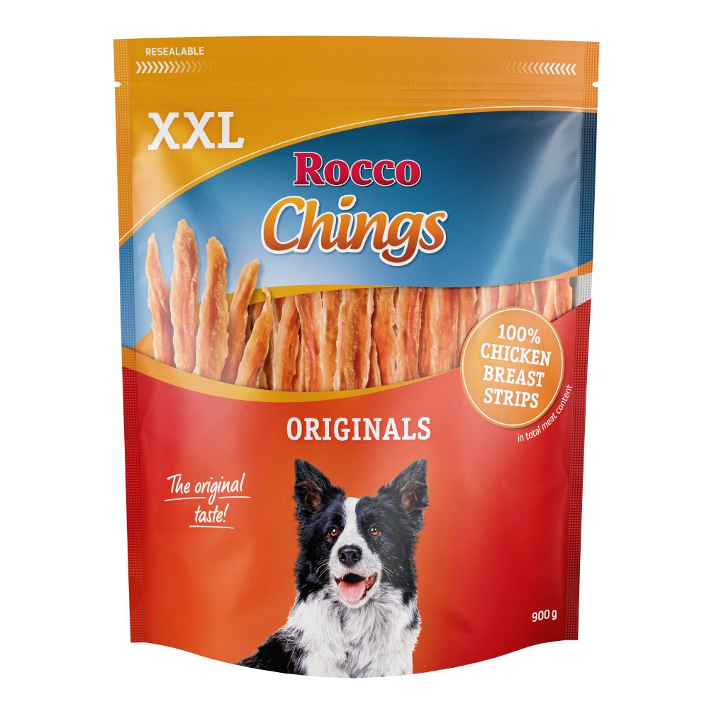 Rocco Chings Originals XXL Pack - Strips of Chicken Breast - Saver Pack: 2 x 900g