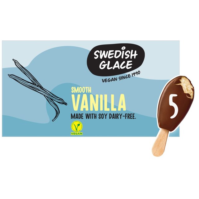 Swedish Glace Smooth Vanilla Dairy-Free Ice Cream Sticks