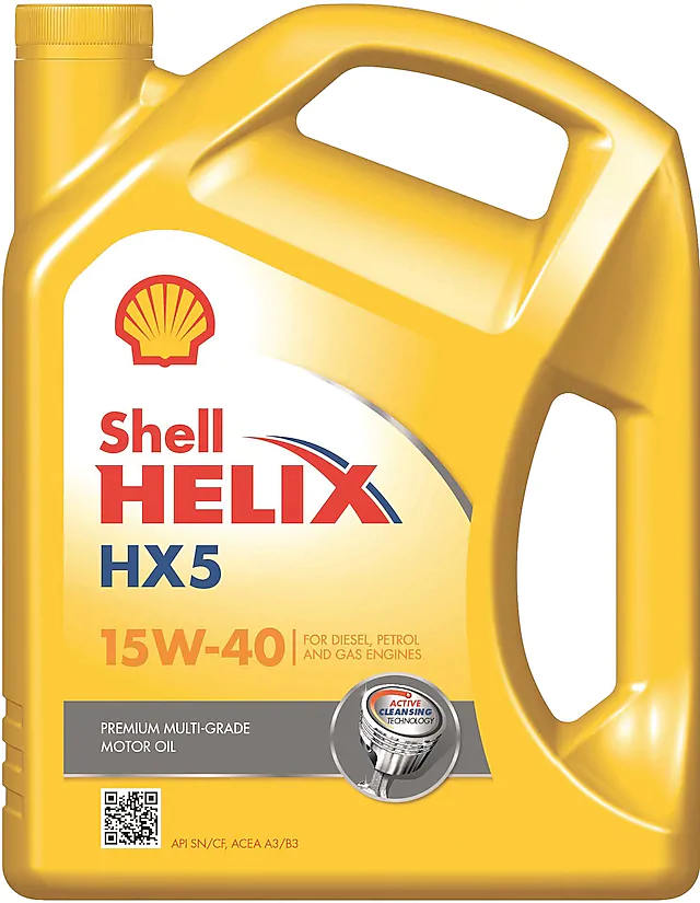 Moottoriöljy SHELL HELIX HX5 15W40 4L