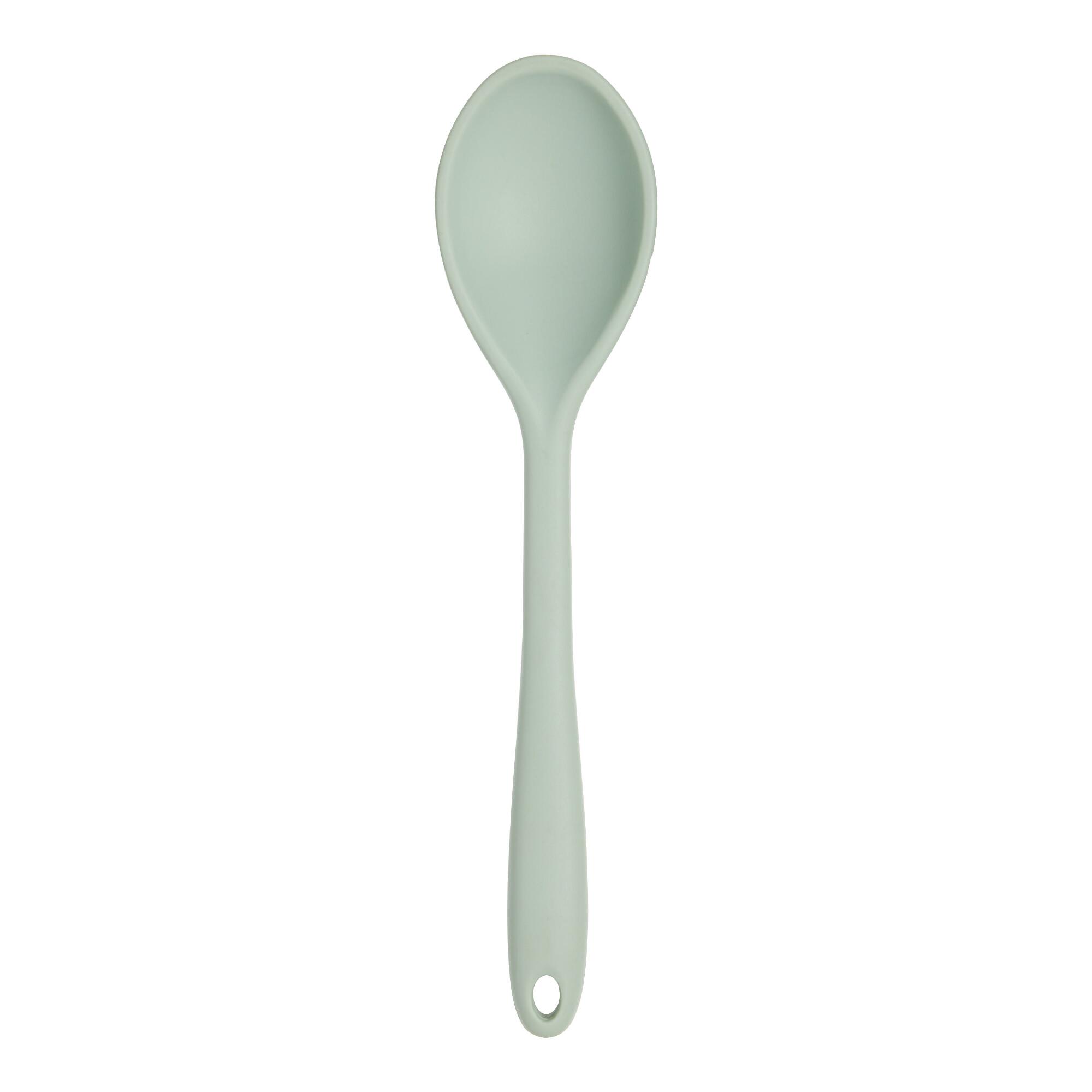 Sage Green Silicone Cooking Spoon by World Market