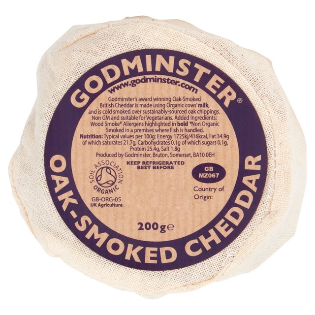 Godminster British Oak-Smoked Vintage Organic Cheddar