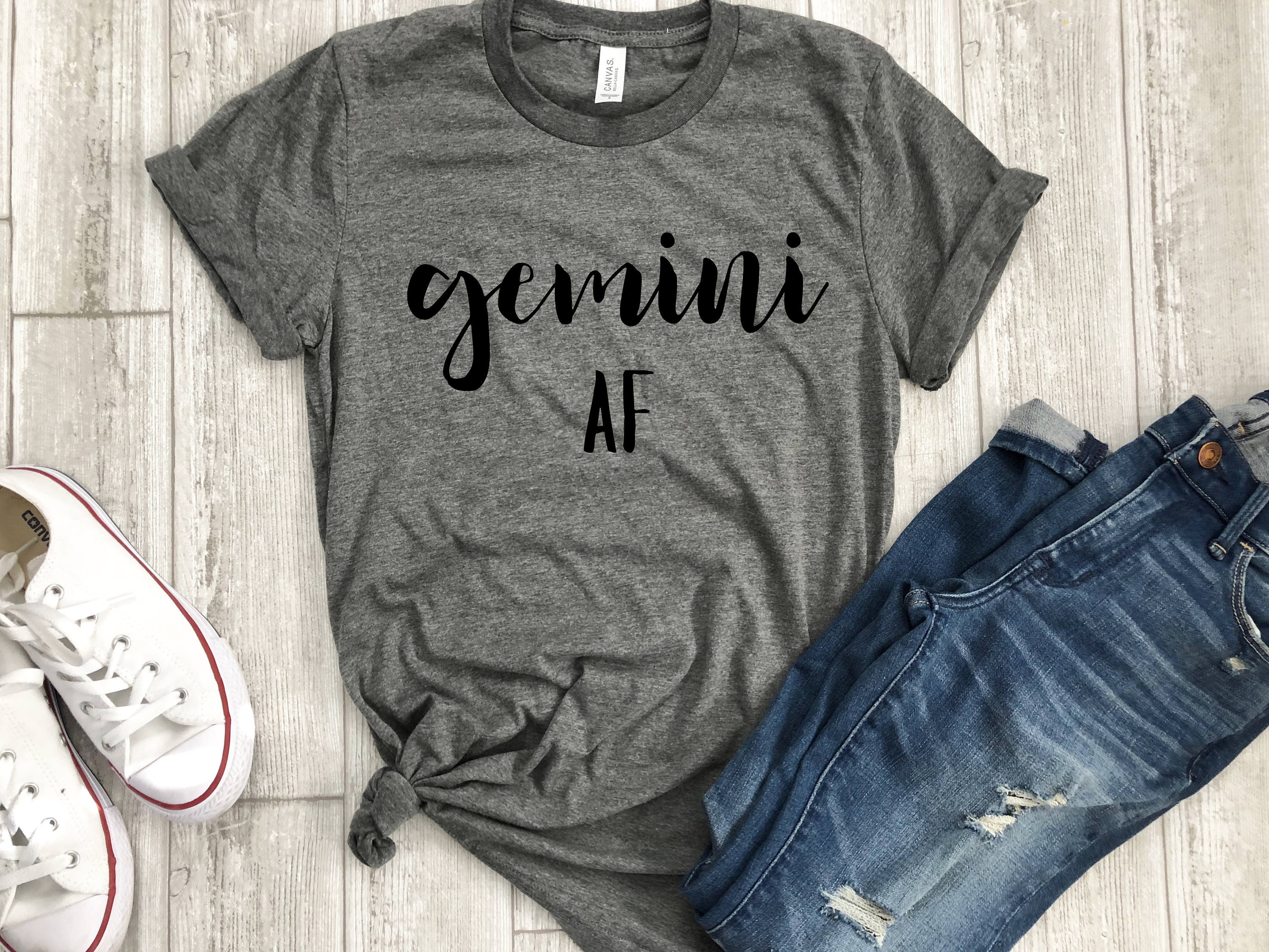 Gemini Af Shirt, Astrological, Sign Birthday Gift, Gift Idea, Personalized
