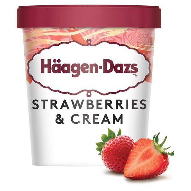 Haagen Dazs Strawberries & Cream Ice cream