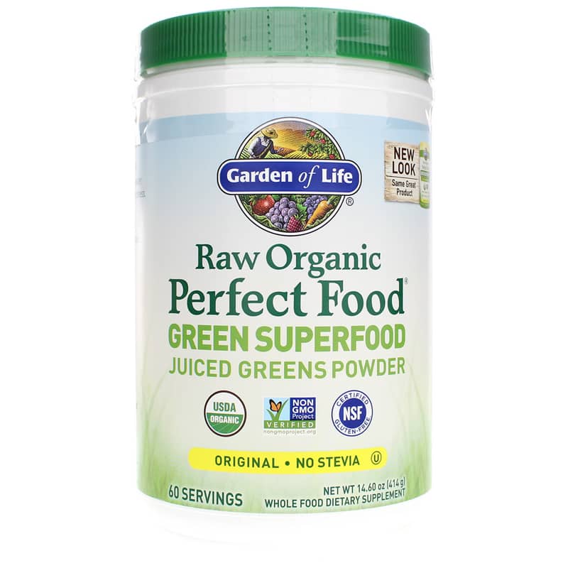 Garden of Life Raw Organic Perfect Food Green Powder Original 14.6 Oz 60 Servings