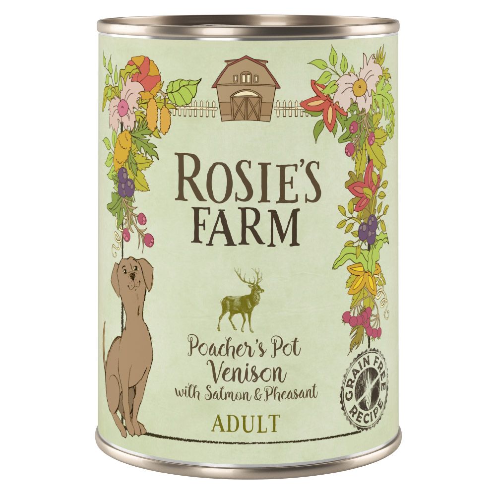 Rosie's Farm Adult Poacher's Pot Game with Salmon & Pheasant - 6 x 800g