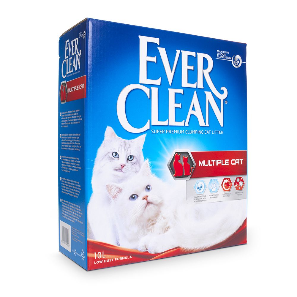 Ever Clean® Multiple Cat Clumping Cat Litter - Economy Pack: 2 x 10l
