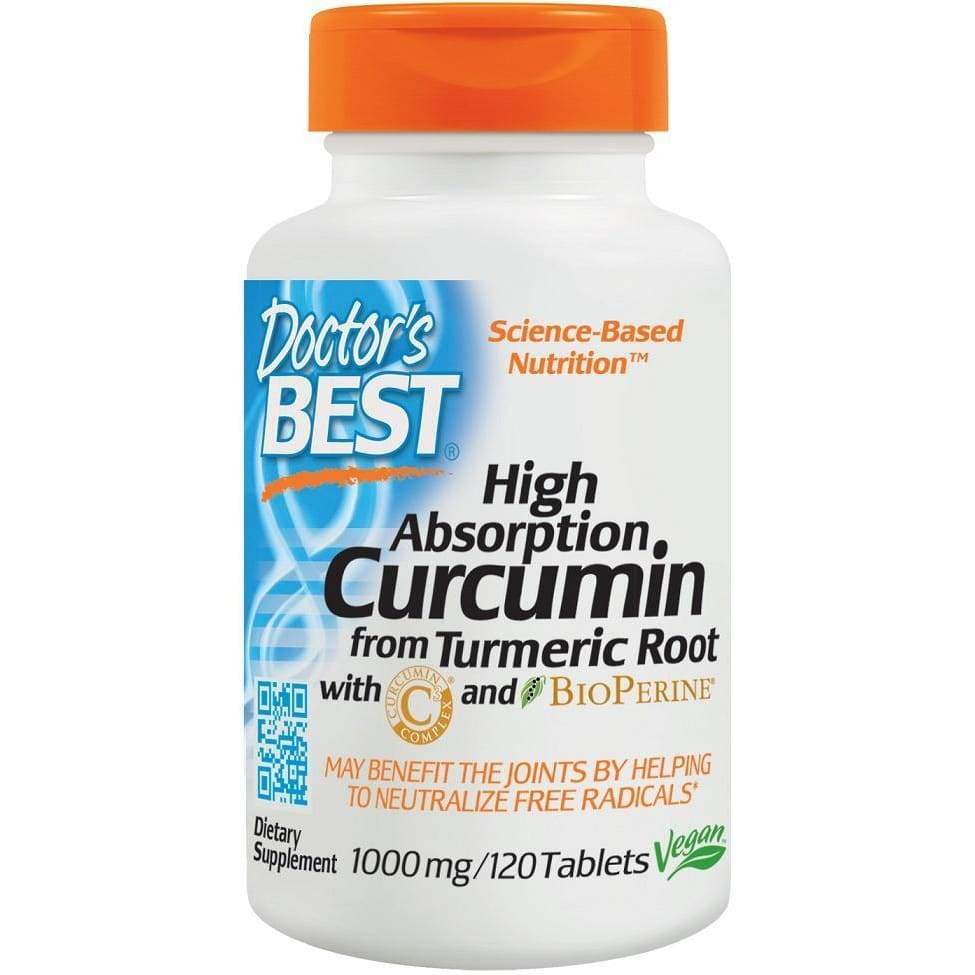 High Absorption Curcumin From Turmeric Root with C3 Complex & BioPerine, 1000mg - 120 tablets