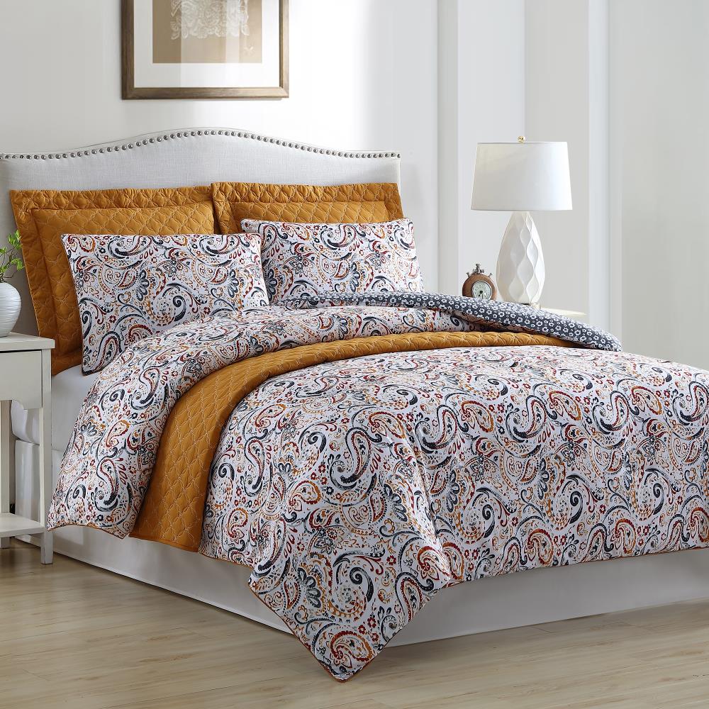 Amrapur Overseas Comforter coverlet set Multi Multi Reversible Queen Comforter (Blend with Polyester Fill) | 4CFCVSTG-MAV-QN