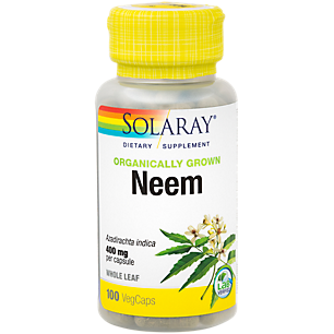 Organically Grown Neem - 400 MG (100 Vegetable Capsules)