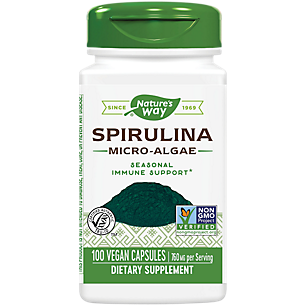Spirulina Micro-Algae - Seasonal Immune Support - 760 MG Per Serving (100 Vegan Capsules)
