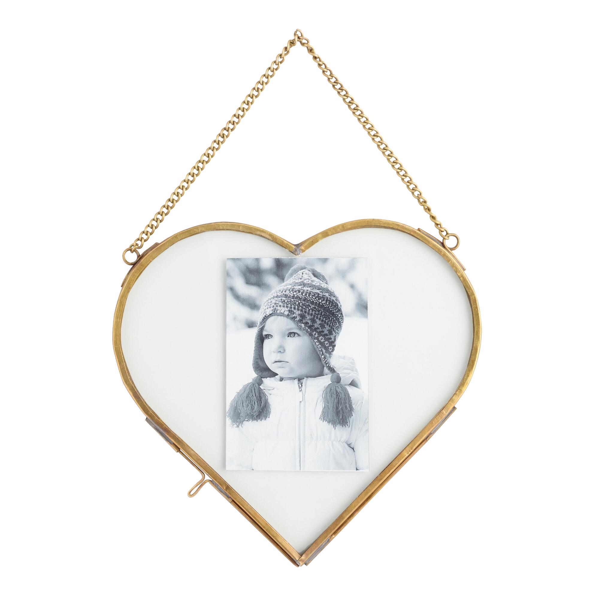 Brass Heart Reese Wall Frame: Metallic by World Market