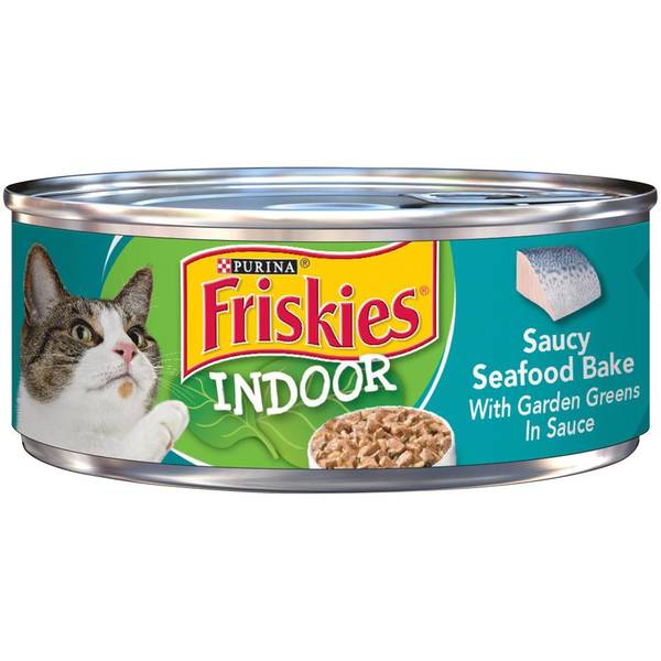 Friskies 5.5 oz Indoor Saucy Seafood Bake Wet Cat Food