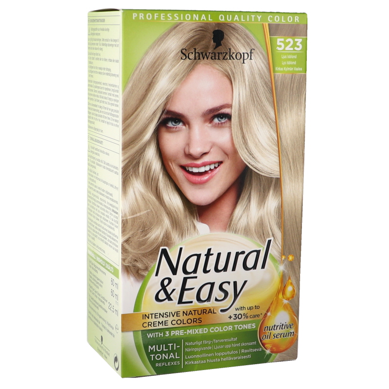 Hårfärg Natural & Easy 523 Cool Blond - 43% rabatt