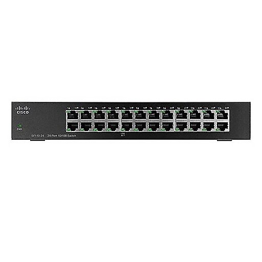 Cisco 110 Series SF110-24-NA 24-Port Rackmount Unmanaged Ethernet Switch