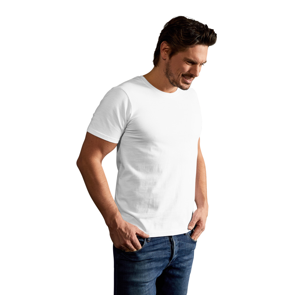 Bio T-Shirt Herren, Weiß, L