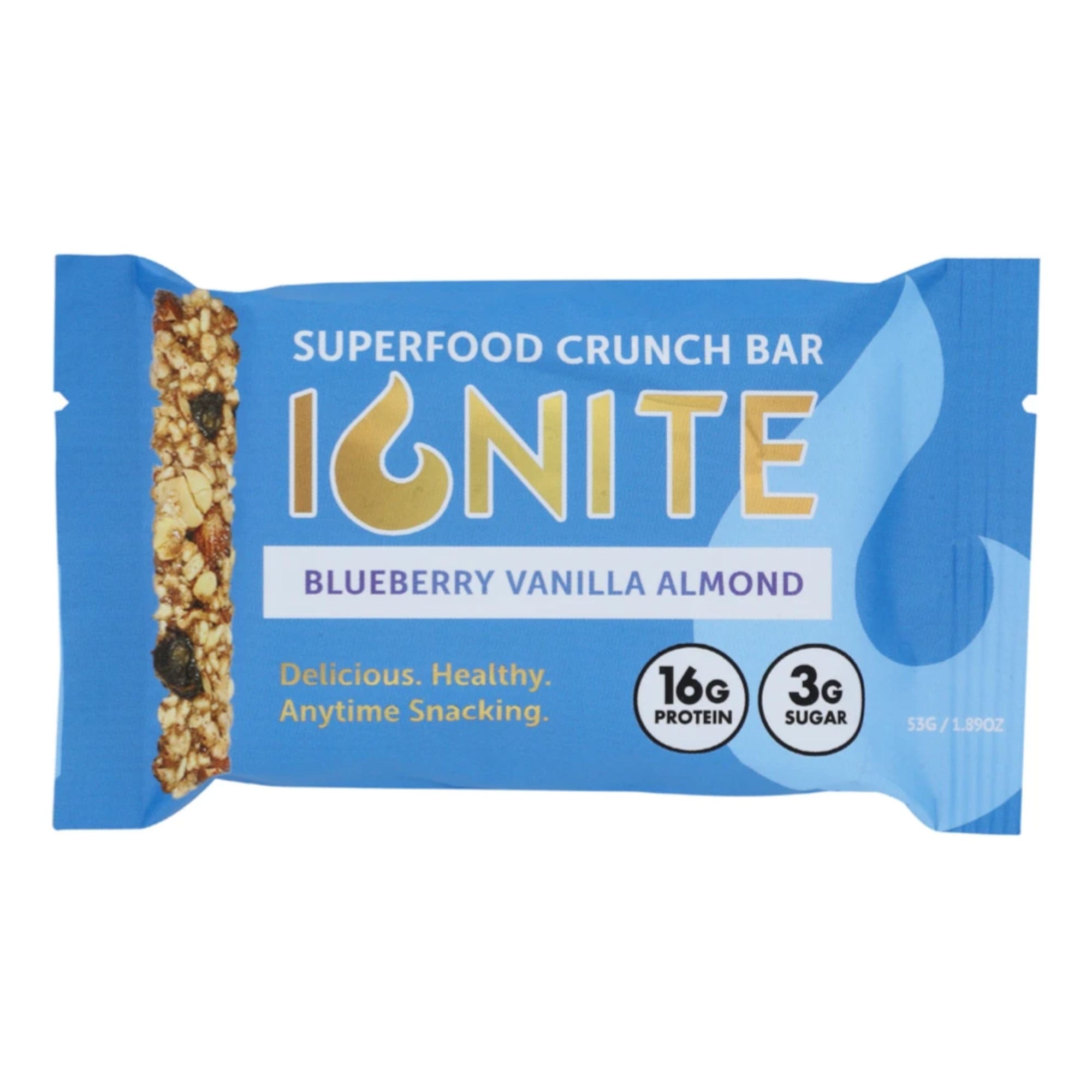 Ignite Superfood Bar, Blueberry Vanilla Almond, 1.89 oz - 4 ct