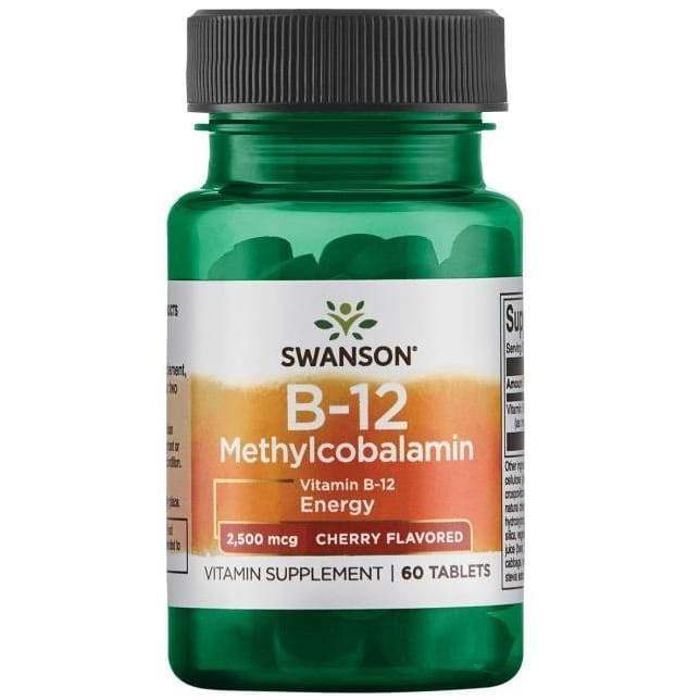 Vitamin B-12 Methylcobalamin, 2500mcg Cherry - 60 tablets