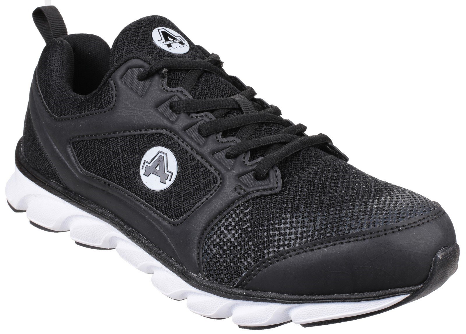 Amblers Unisex Safety Lightweight Non Leather Trainer Various CO - Black 6