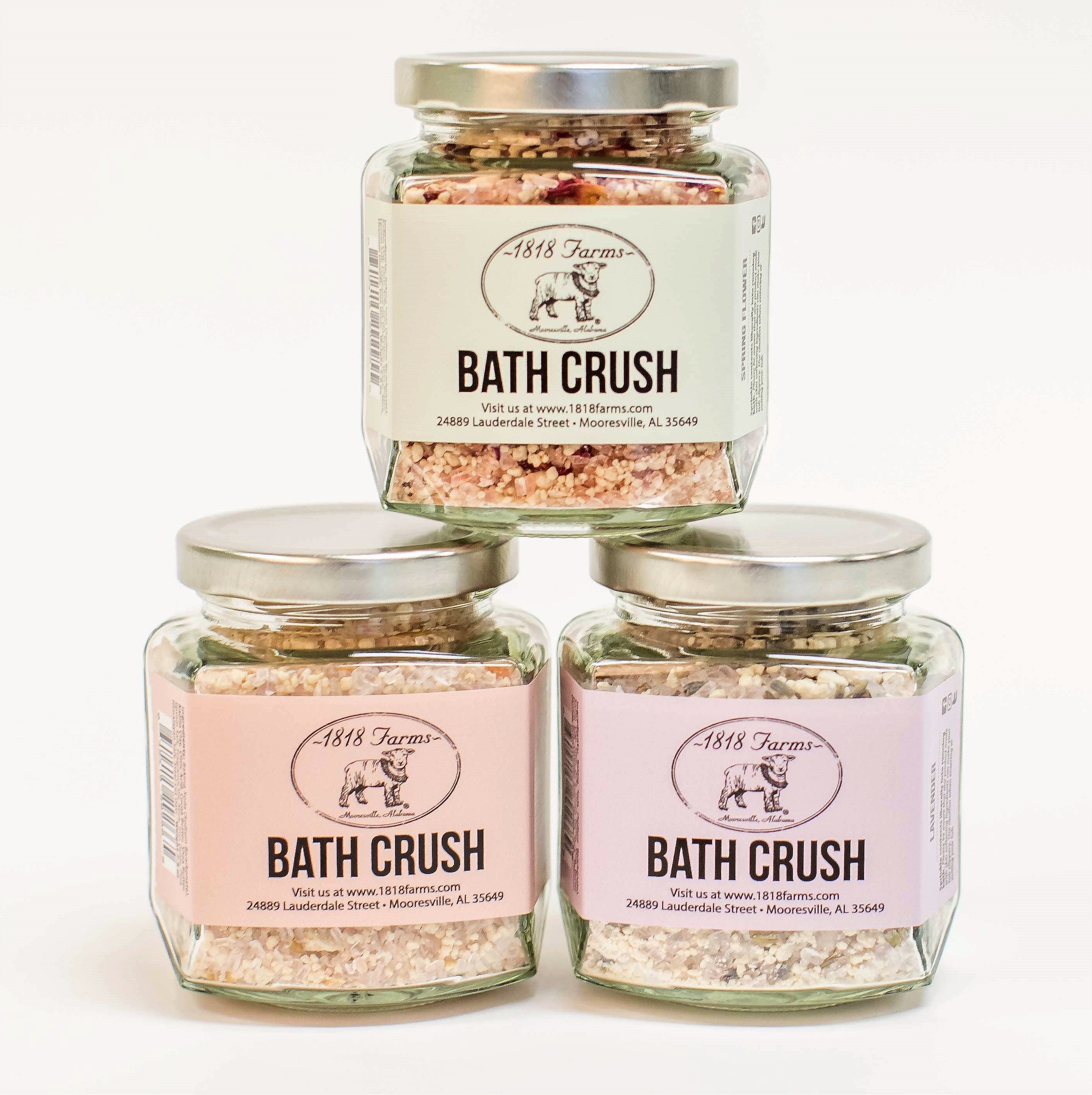 Skin Softening Bath Crush Collection - 1818 Farms Salts Soak Spa Gifts