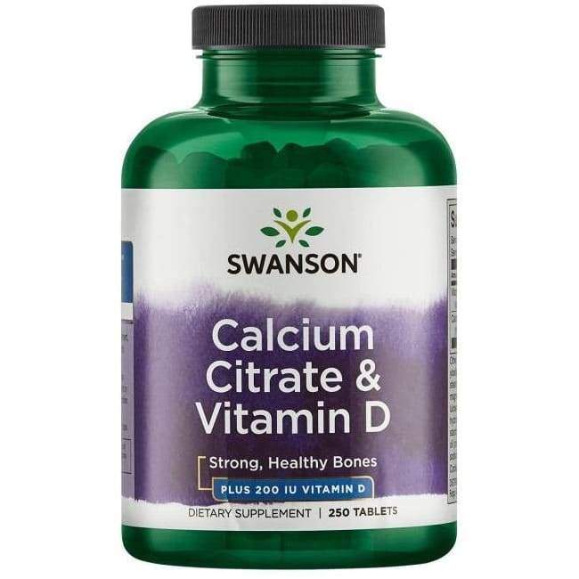 Calcium Citrate & Vitamin D - 250 tablets