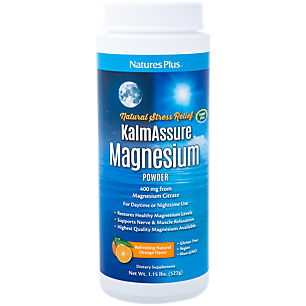 Kalm Assure Magnesium Powder - Natural Stress Relief - 400 MG - Orange (60 Servings)