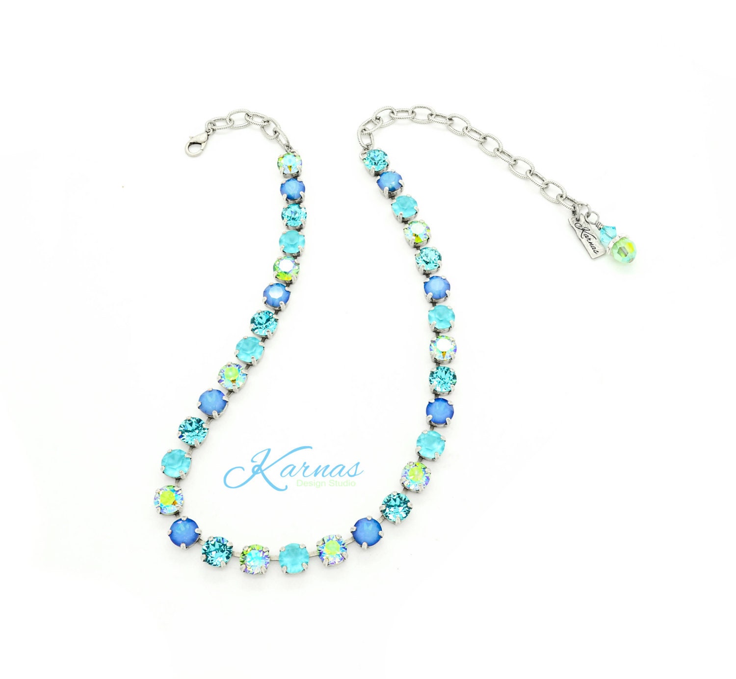 Cuckoo For Color 8mm Necklace Made With Crystal Choose Your Finish Karnas Design Studio Free Shipping