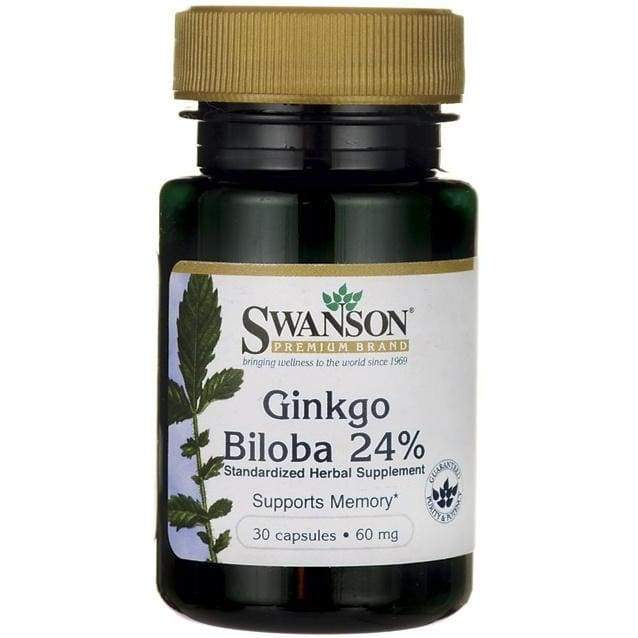 Ginkgo Biloba Extract 24%, 60mg - 30 caps