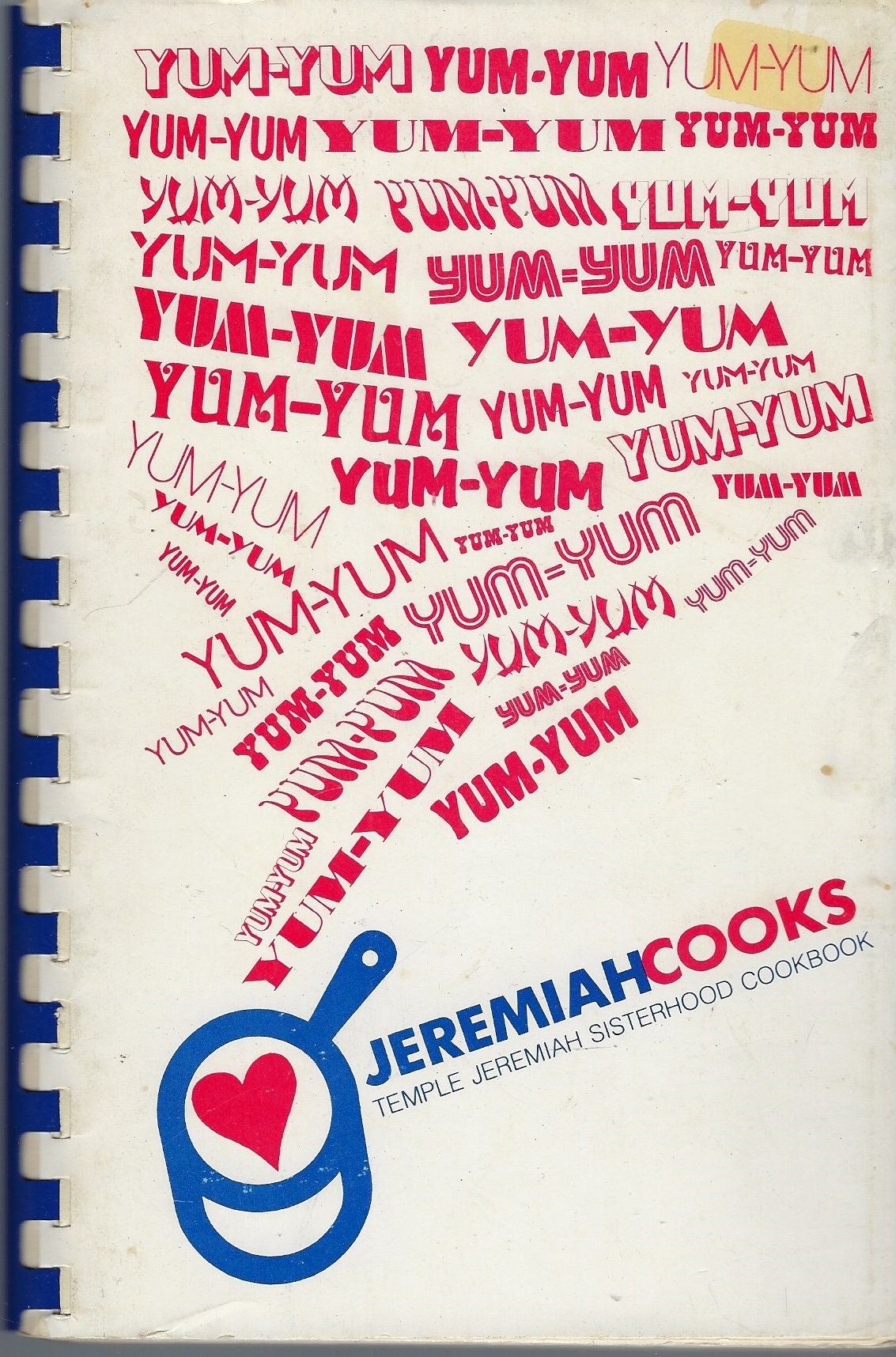 Northfield Illinois Vintage 1982 Temple Jeremiah Sisterhood Cooks Cookbook Ethnic Jewish Recipes Il Community Favorites Rare Local Cook Book
