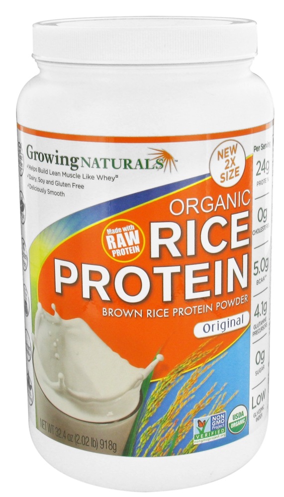 Growing Naturals - Organic Rice Protein Original - 32.4 oz.