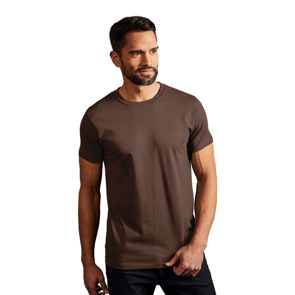 Premium T-Shirt Herren, Braun, XL
