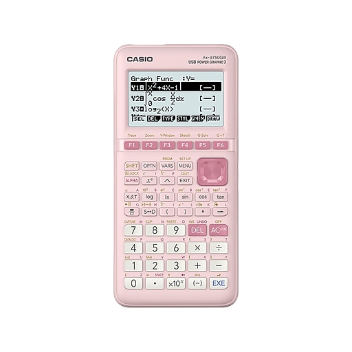 Casio FX-9750GIII-PK Graphing Calculator, Pink