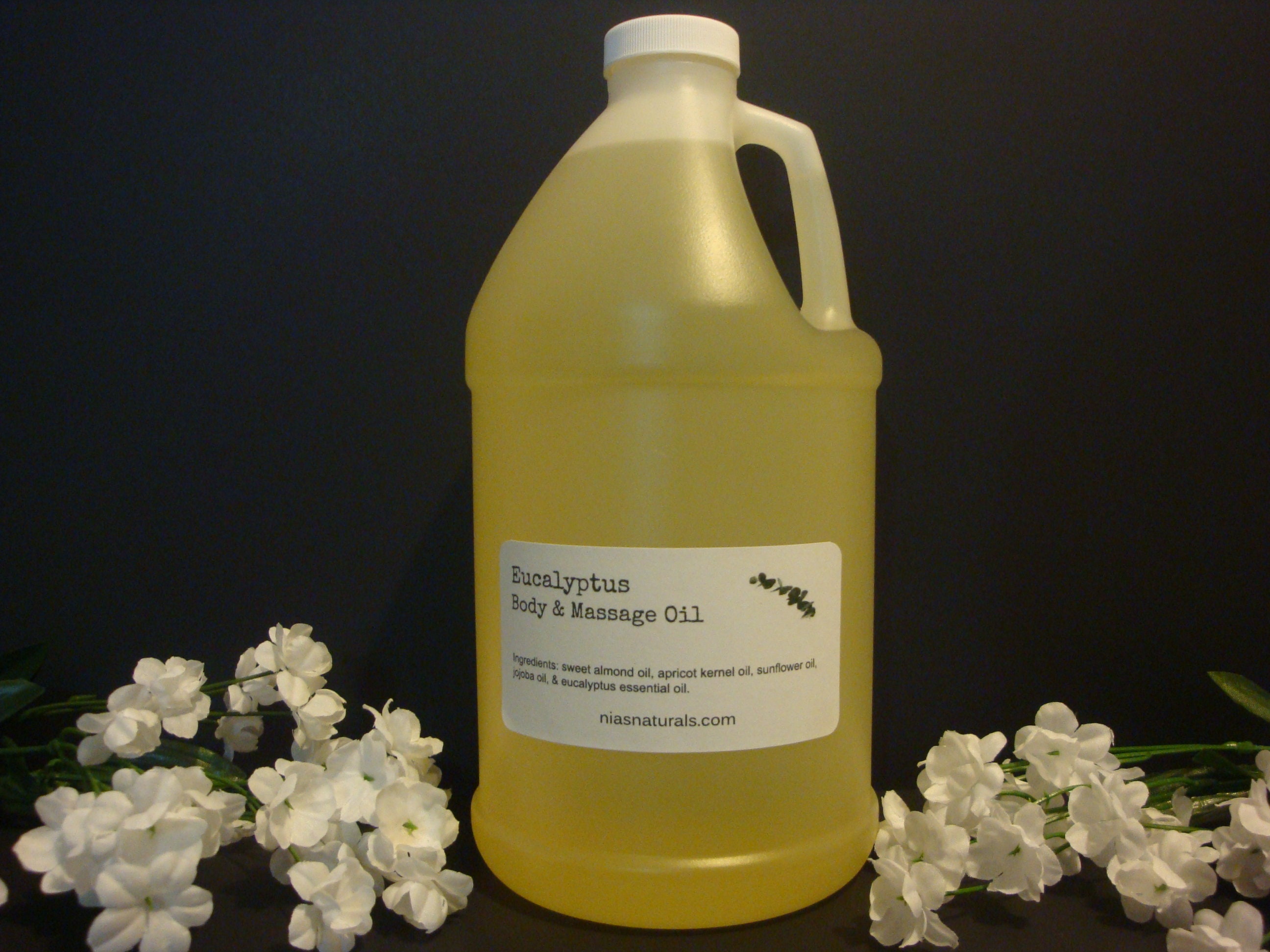 Eucalyptus Body & Massage Oil Blend - 100% Natural 64Oz | Half Gallon Free Shipping