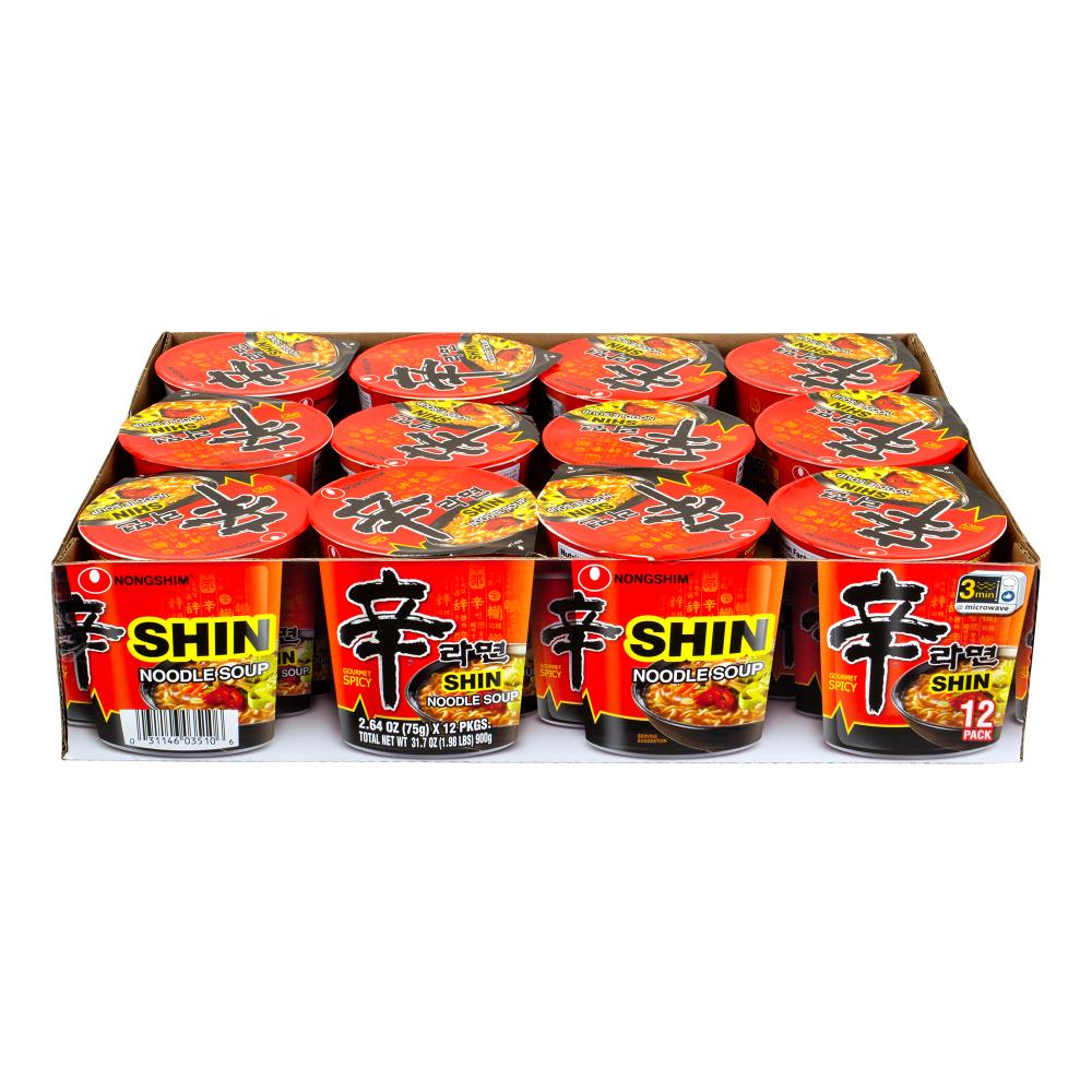 Nongshim Nongshim Shin Noodle Soup, 2.64 oz, 12 | 220-00902