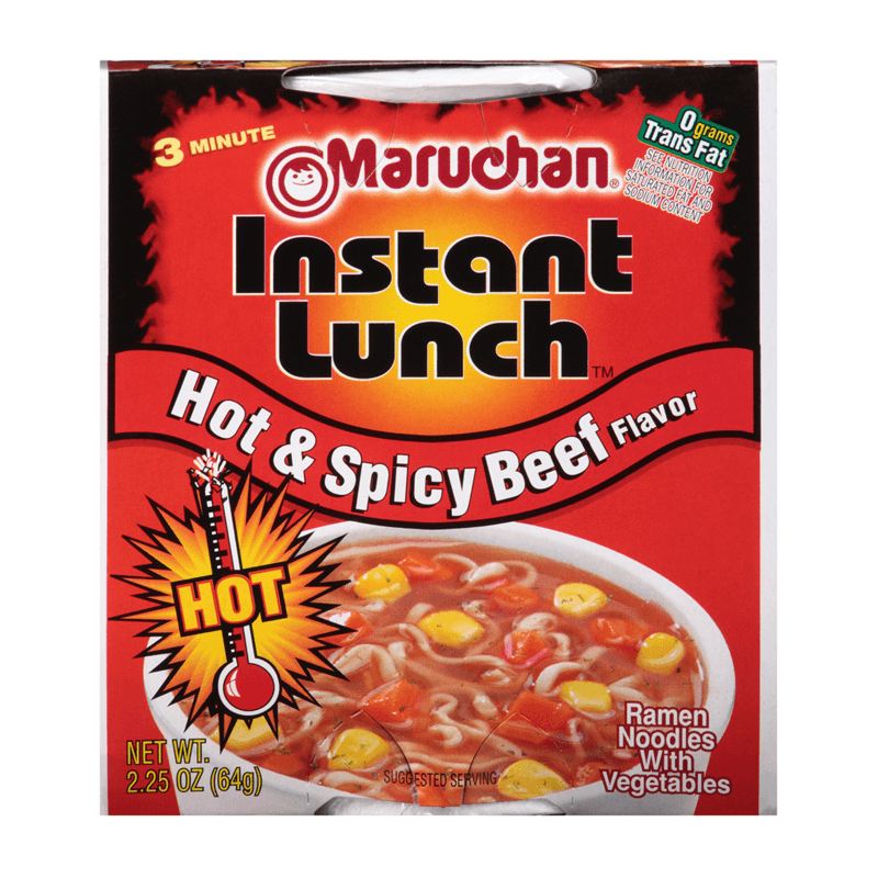 Köp Maruchan Instant Lunch Hot Spicy Beef Flavor Noodles 64g online ...