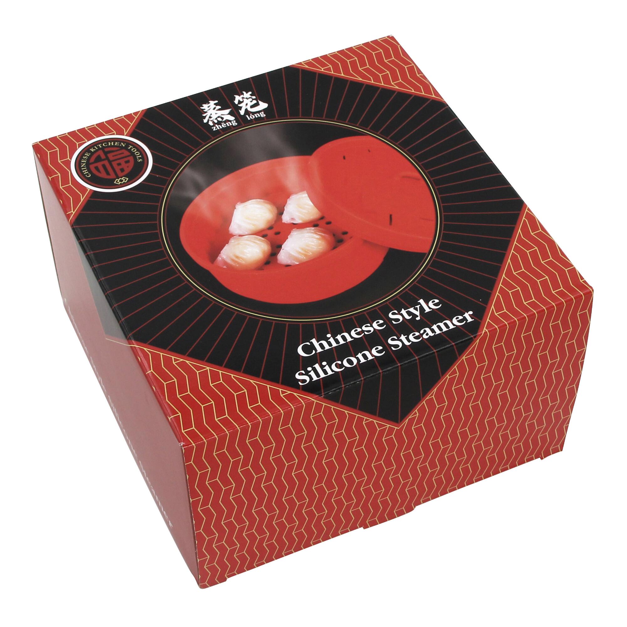 Red Chinese Style Silicone Steamer by World Market