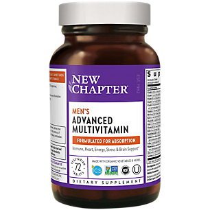 Organic Multivitamin for Every Man - Whole-Food Complex (72 Tablets)