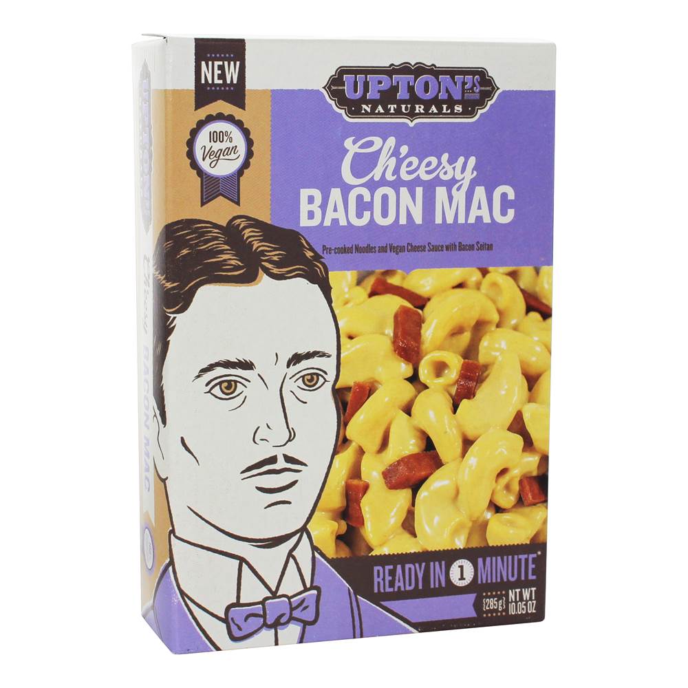 Upton's Naturals - Ch'eesy Mac 100 Vegan Bacon - 10.05 oz.