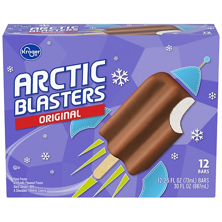 Kroger Arctic Blasters Original Ice Cream Bars - 2.5 fl oz x 12 pack