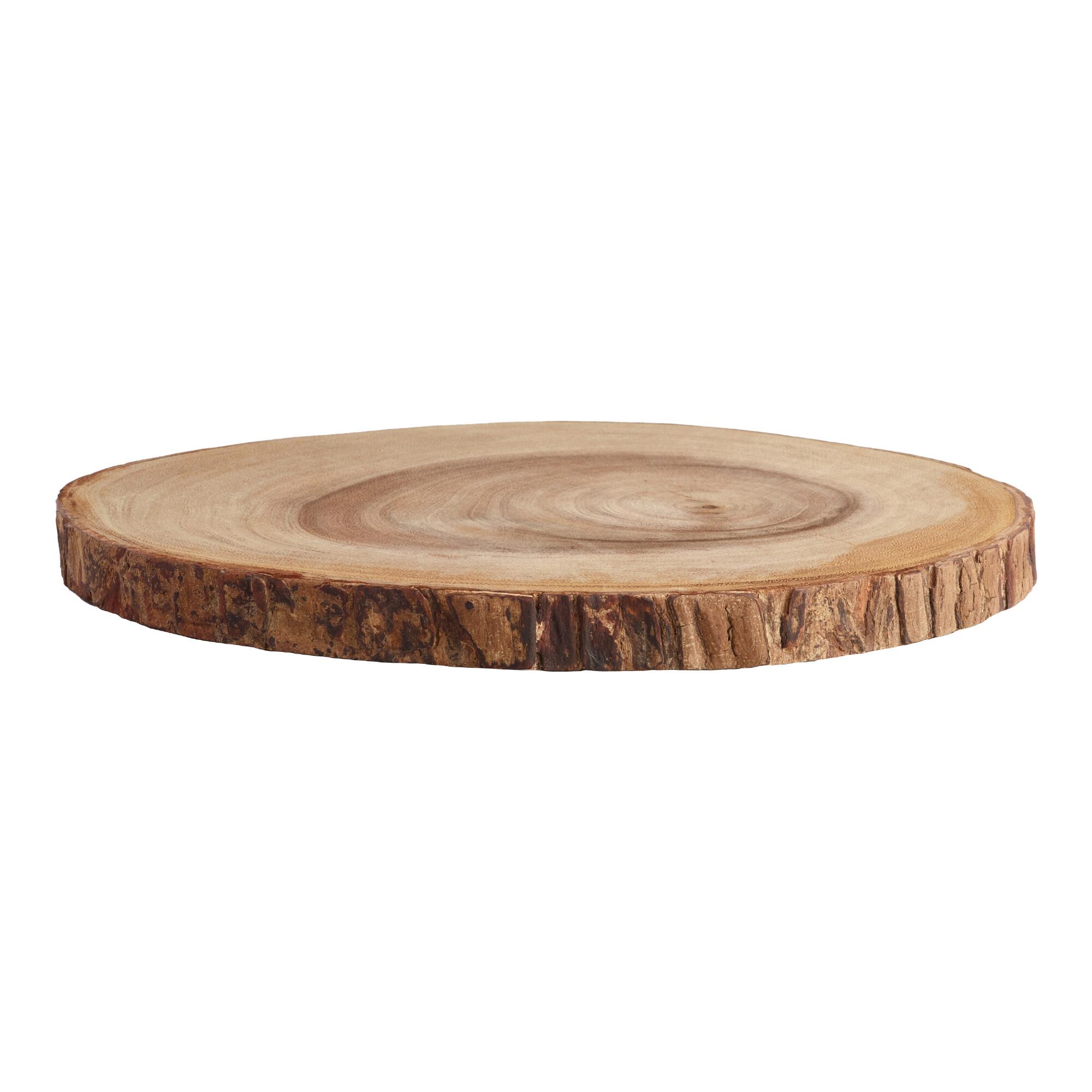 Wooden Bark Charger: Brown/Natural by World Market