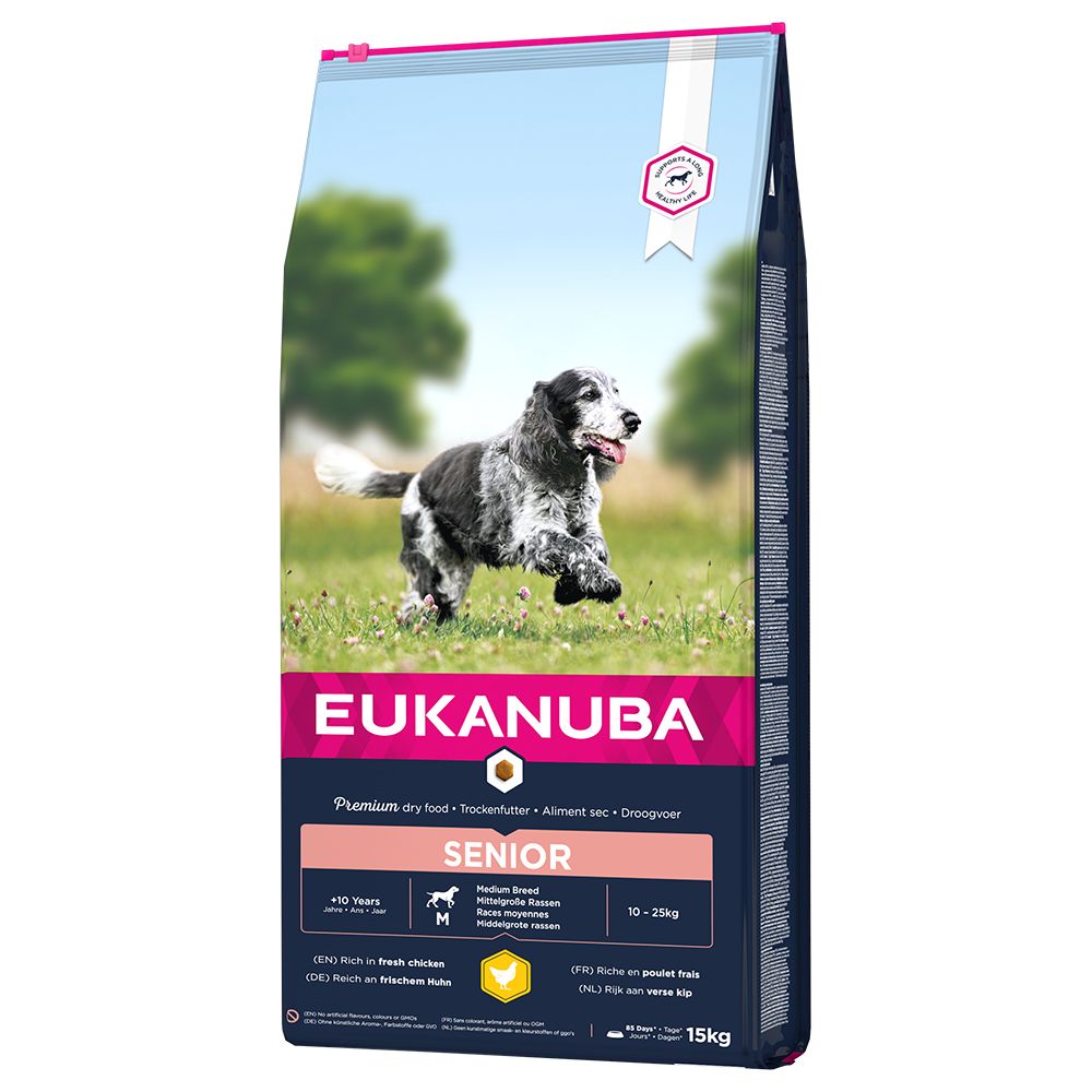 Eukanuba Caring Senior Medium Breed - Chicken - 15kg