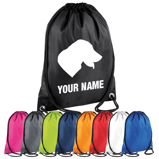 Buy Personalised Dog Drawstring Bag Custom Pe Gym Sports online