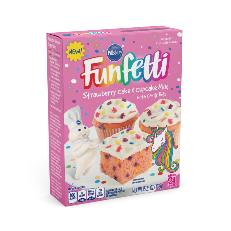 Pillsbury Funfetti Unicorn Strawberry Cake Mix 432g