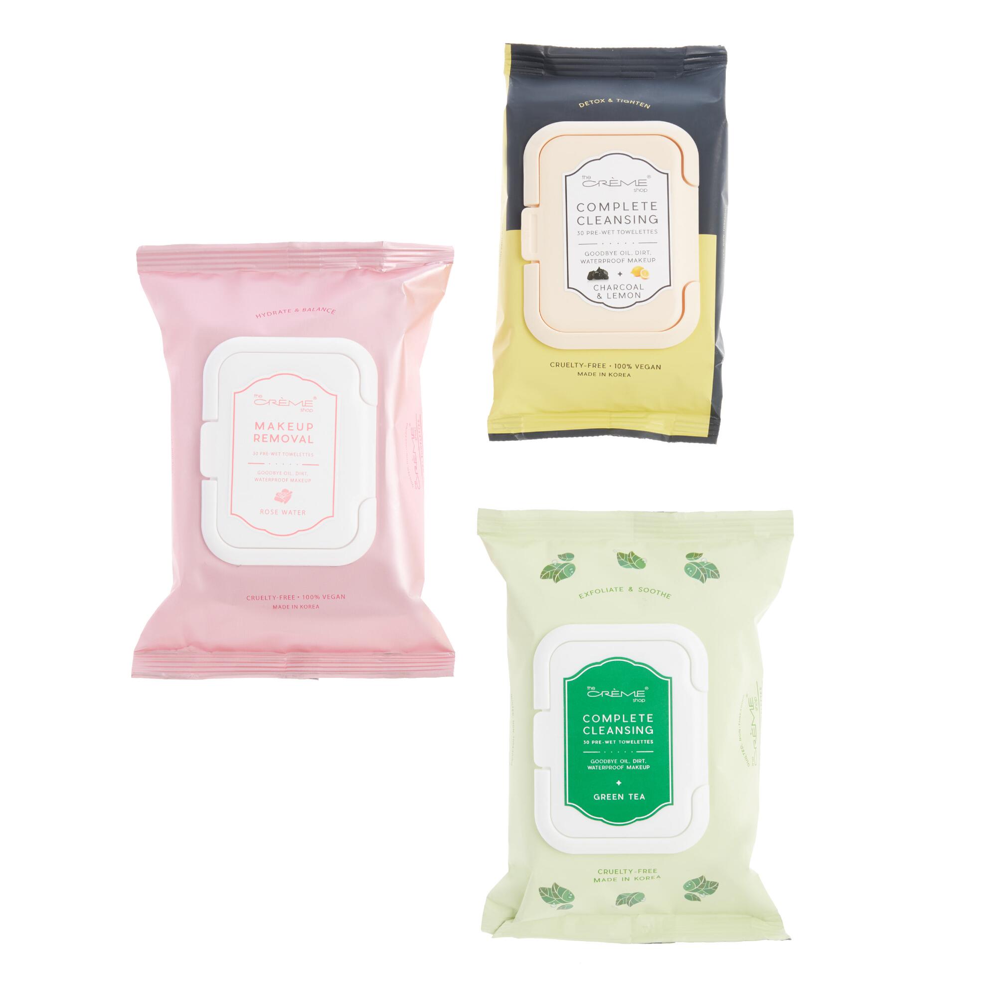Creme Shop Korean Beauty Facial Cleansing Wipes Collection by World Market